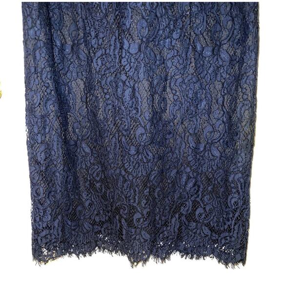 Banana Republic lace navy sheath dress size 10 - Picture 5 of 6